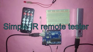 Simple IR remote tester using TSOP1838