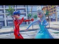 Frozen Elsa vs Miraculous Ladybug