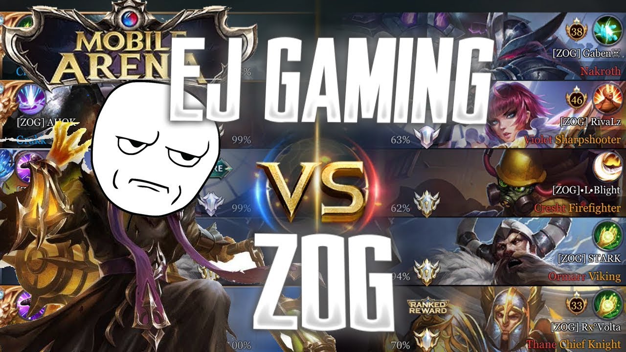 Mobile Arena EJ GAMING VS TEAM ZOG Main SOLO Vs FULL TIM ClipFAIL