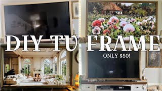 LIVING ROOM *DIY TV Frame*