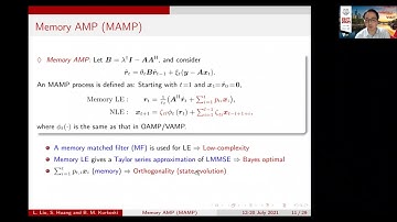 Memory approximate message passing
