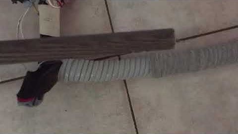 How to unclog a central vacuum hose