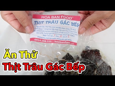 Lâm Vlog - Lần Đầu Ăn Thử Thịt Trâu Gác Bếp Theo Công Thức Của Bác Tân HOA BAN FOOD