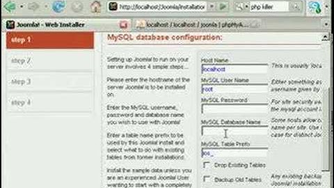 Virtumart Video Tutorial -- How to Install Joomla and Virtuma