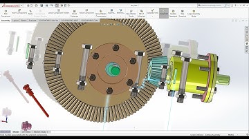 REVIEW HỘP GIẢM TỐC BÁNH RĂNG CÔN 1 CẤP - SOLIDWORKS