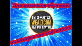 WealTcom Для новичков обучение ,за которое вам ещё платят ! WealTcom Для новичков обучение ,за которое вам ещё платят !