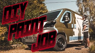 I PAINTED MY VAN BY HAND! *MAD RESULTS!* // Cozy Cabin Van Build EP 04.
