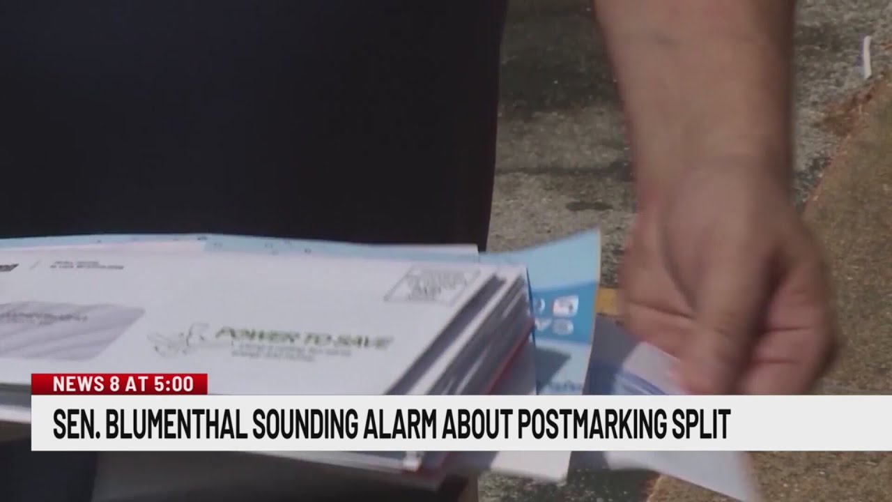 Sen. Blumenthal concerned over USPS changes to postmarks