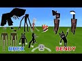 Trevor Henderson Creatures (Rhex) vs. Cartoon Cat & Siren Head (BendyTheDemon18) in Minecraft PE