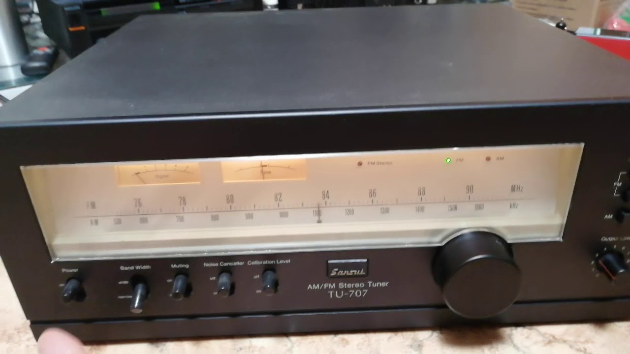【希少】サンスイ TU-707 AM/FMチューナー ヴィンテージ　Sansui Sansui TU-707 - YouTube