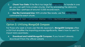 Importing Large JSON Files into MongoDB: Tips and Tricks for Success