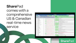 SharePad - Comprehensive US & Canadian Data & News service by ShareScope | SharePad 1,458 views 4 months ago 44 seconds