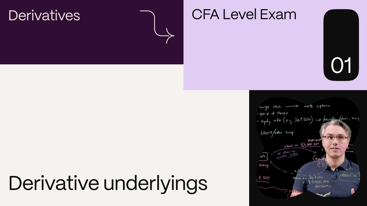 Derivative underlyings (for the CFA Level 1 exam) - YouTube