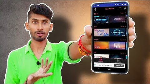 Top 3 Best INTRO- Making Apps for Your YouTube Videos | For Android Smartphone