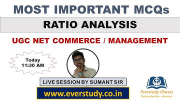Most Important MCQs | Ratio Analysis | UGC Net Commerce & Management