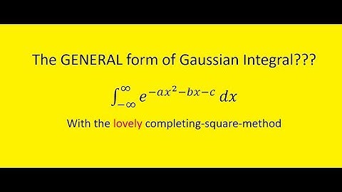 Integrate the general form of Gaussian integral!