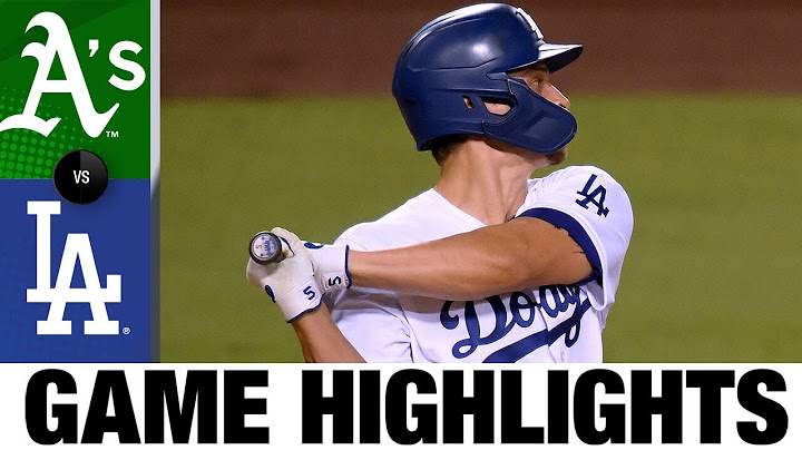 Corey Seager homers in Dodgers' 5-1 win over A's | A's-Dodgers Game Highlights 9/24/20