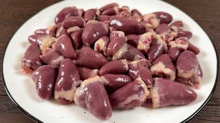 A simple recipe with chicken hearts! It's so delicious that I make it 3 times a week!