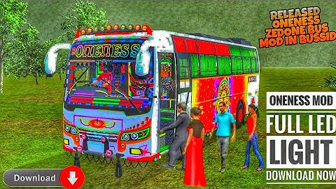Released ONENESS Zedone Bus Mod In Bus Simulator Indonesia - Bussid Bus Mod