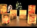 Last minute gifts, decoupage led candle super fast and easy
