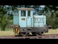 O gauge Ruston 48DS potters about in autumn evening sunshine