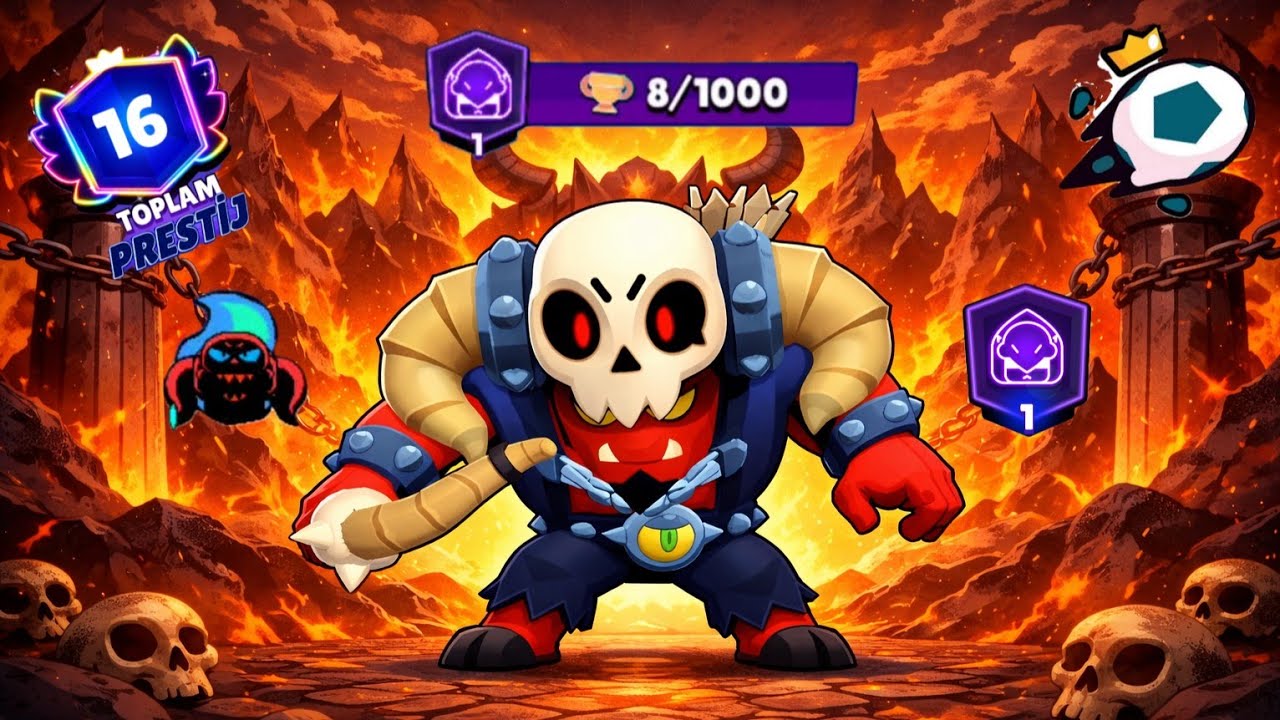 Prestij 1 Bo (1000 Kupa) Yaptım💘 | 16 Prestij Oldum-Brawl Stars 