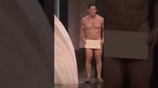 #JohnCena on stage naked at the Oscars