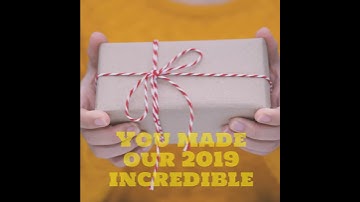 Video template - Customer Thank You Card