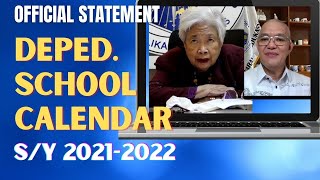 OFFICIAL SCHOOL CALENDAR FOR THE SCHOOL YEAR 2021-2022 Guía