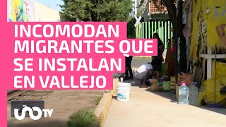 Migrantes toman calles en Vallejo; vecinos los rechazan