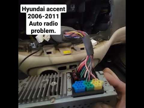 hyundai accent stereo auto radio problem 2006-2011 - YouTube
