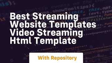 Best streaming website templates video streaming html template