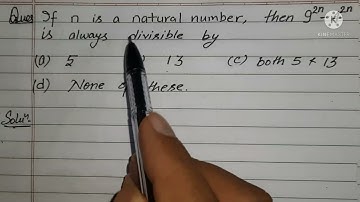 If n is a natural number,then 9^2n-4^2n is always divisible by....