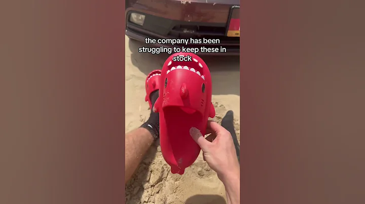 4 dollars is insane for these! #sharkslides #shark #slippers #slides #viral #trend