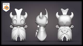 Atlas — Hollow Knight Inspired Character | Modeling in Blender