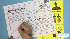 Thanksgiving - Write the Room Writing Prompts