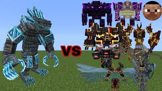 Big Diamond vs L Ender Cataclysm Bosses | Minecraft Java | MobBattle