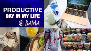 7am productive college day in my life | spring semester, working out, cleaning, writing