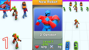 ROBOT MERGE MASTER CAR GAMES LEVEL 1-10 BOSS FIGHT WALKTHROUGH GAMEPLAY PART 1 |