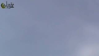لحظة قصف الطيران الحربي لبساتين قرية جب الرمان 6 5 2014