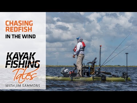 Chasing Redfish from the Bluesky Boatworks Angler 360 in Heavy Wind!