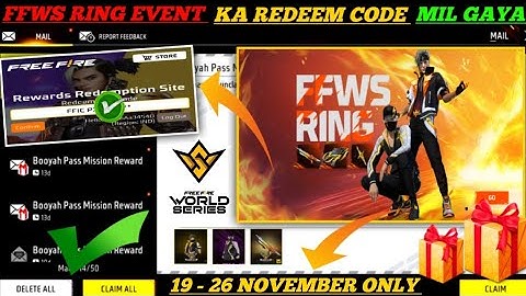 FREE FIRE REDEEM CODE TODAY 20 NOVEMBER REDEEM CODE FREE FIRE | FF REDEEM CODE TODAY 20 NOVEMBER