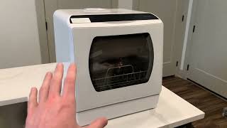 Hermitlux Countertop Dishwasher, 5 Washing Programs Portable Dishwasher Review