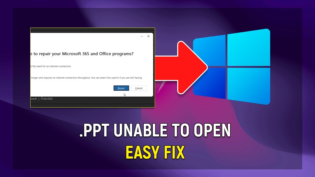 How to Fix Unable to Open PPT File on Windows easily [easy] - YouTube
