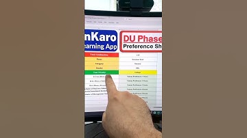 Good News🥳 DU Master Preference Sheet🔥 #shorts