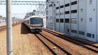 755T  快速 加古川行  JR西日本221系B11⑥＋223系6000番台CV29④  さくら夙川駅 通過  2021年3月31日(水)撮影