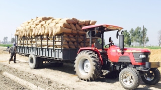 Arjun 555 power plus 176 Quintals 21FT trolley loaded