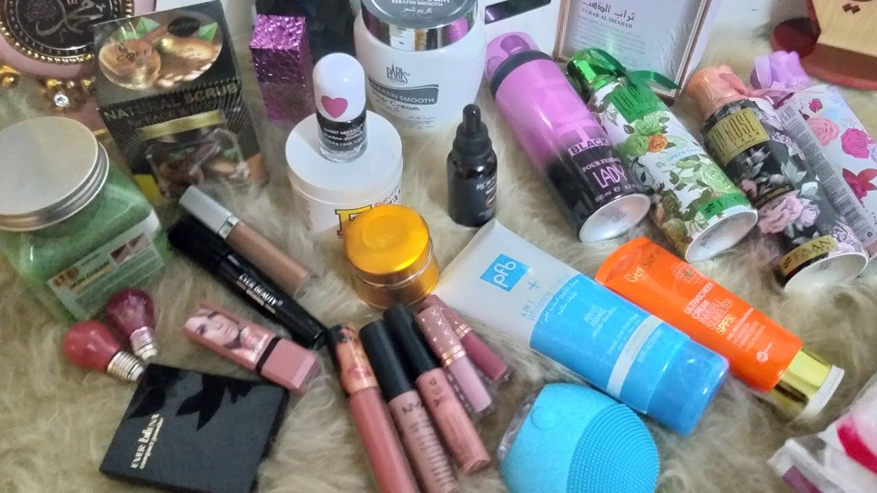 مشترياتي  مواد تجميل وعنايه بلبشره