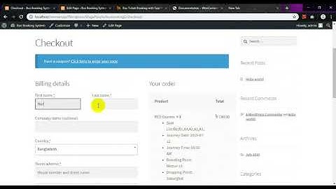 How to book seats of a bus from front end of Bus Ticket Booking with Seat Reservation Plugin