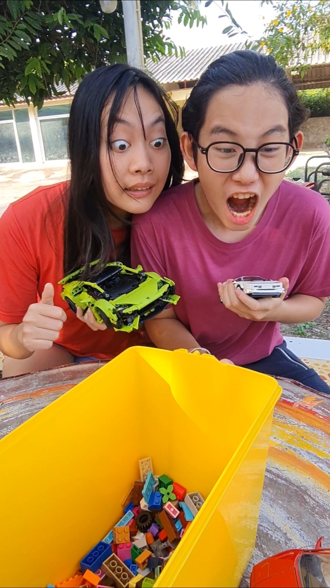 Monster's Rubik and LEGO Carl‼️ Kind Girl? | JJaiPan #shorts